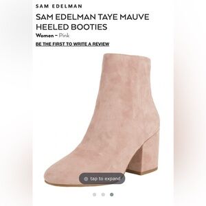 Sam Edelman Blush Pink Suede booties